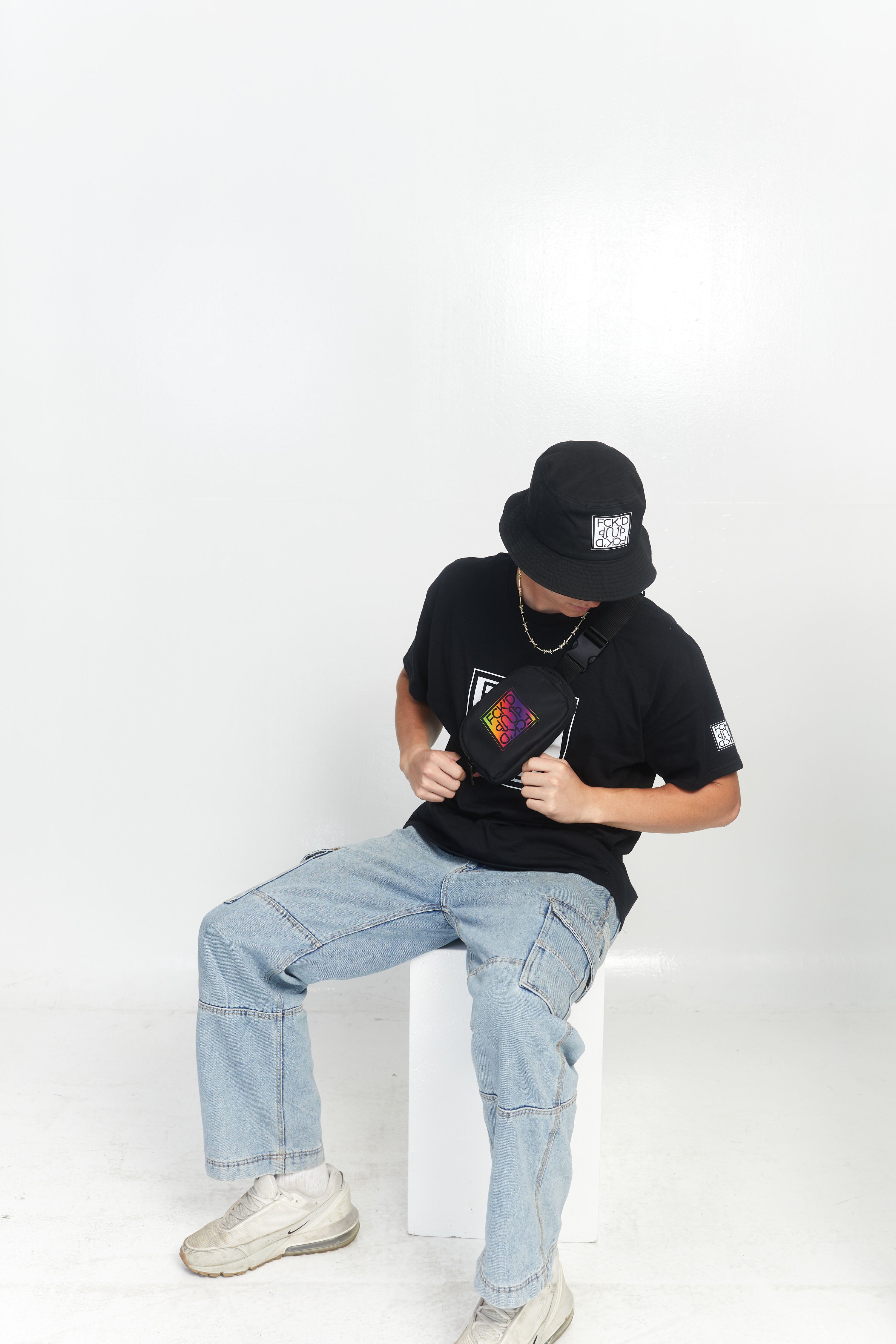 Fck'd up logo belt bag